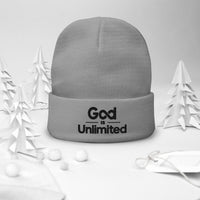 God is Unlimited 2 Embroidered Beanie