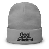 God is Unlimited 2 Embroidered Beanie