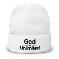 God is Unlimited 2 Embroidered Beanie