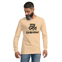 God is Unlimited Black Unisex Long Sleeve Tee