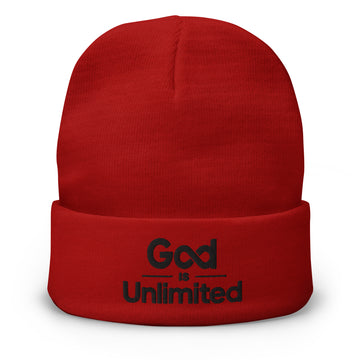 God is Unlimited 2 Embroidered Beanie