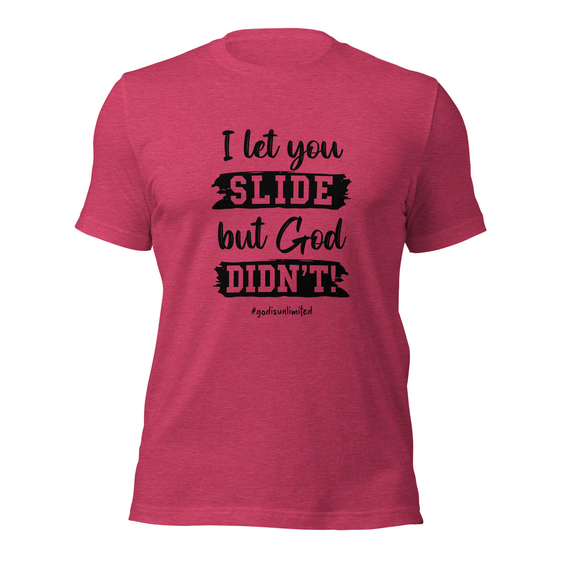 Slide Unisex Black T-Shirt