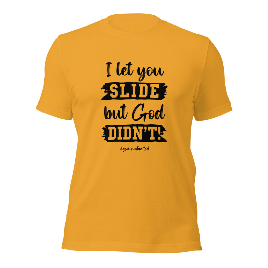 Slide Unisex Black T-Shirt