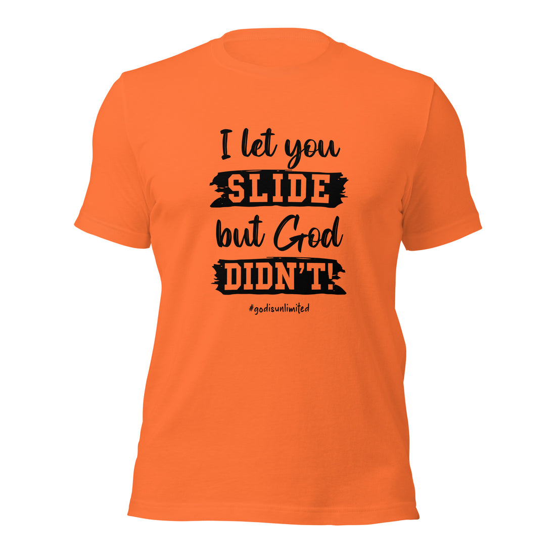 Slide Unisex Black T-Shirt