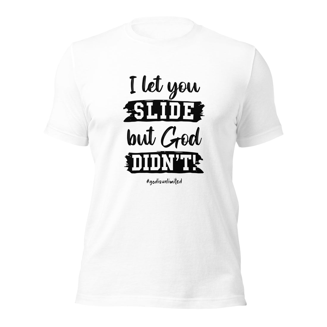 Slide Unisex Black T-Shirt