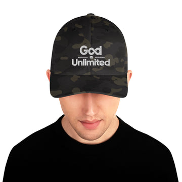 God is Unlimited White Structured Twill Cap