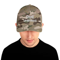 God is Unlimited White Structured Twill Cap