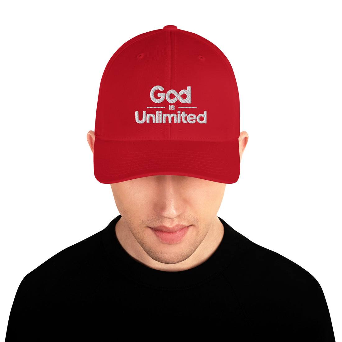 God is Unlimited White Structured Twill Cap