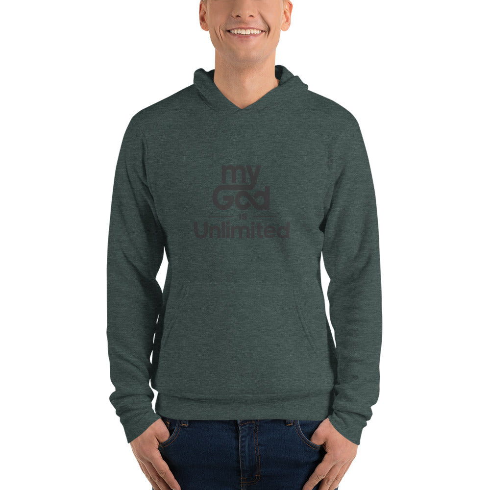 Personal God is Unlimited Black Unisex Hoodie