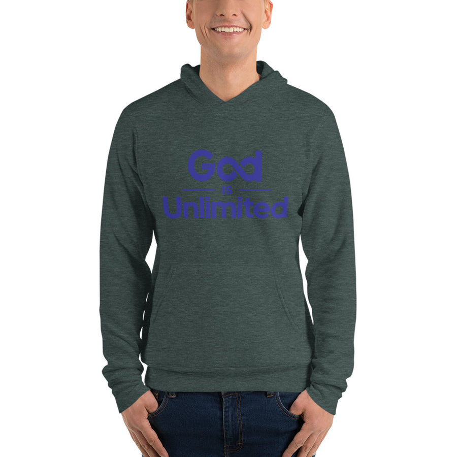 Unisex God is Unlimited Royal Blue Hoodie