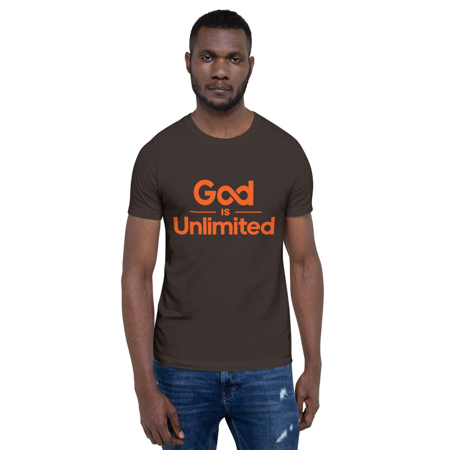 God is Unlimited Orange Unisex T-Shirt