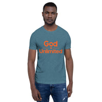 God is Unlimited Orange Unisex T-Shirt