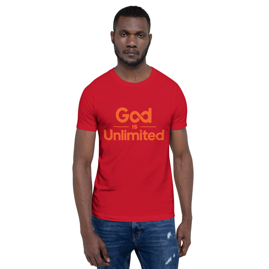 God is Unlimited Orange Unisex T-Shirt