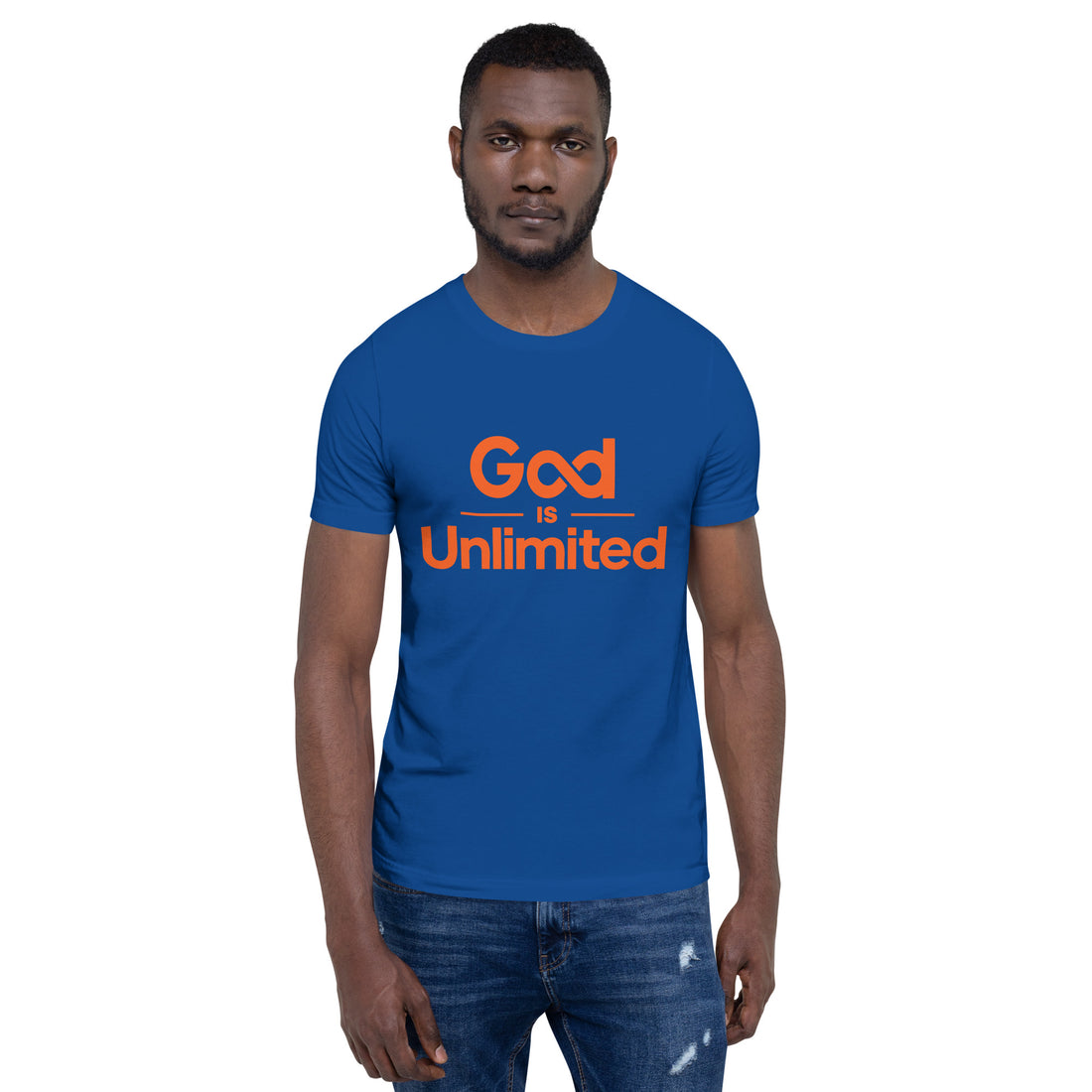 God is Unlimited Orange Unisex T-Shirt