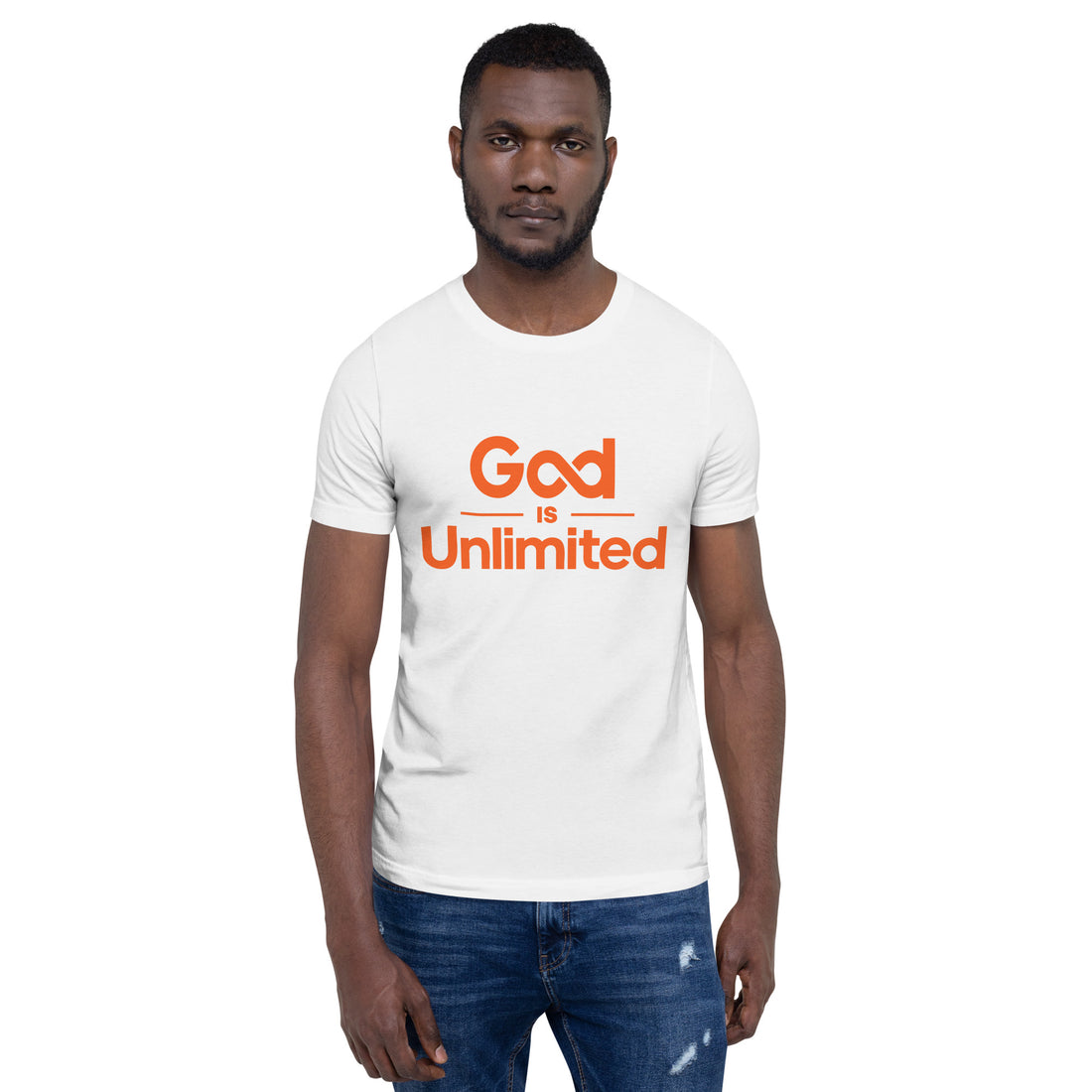 God is Unlimited Orange Unisex T-Shirt