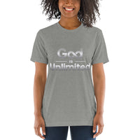 God is Unlimited Grey Unisex Short Sleeve T-Shirt