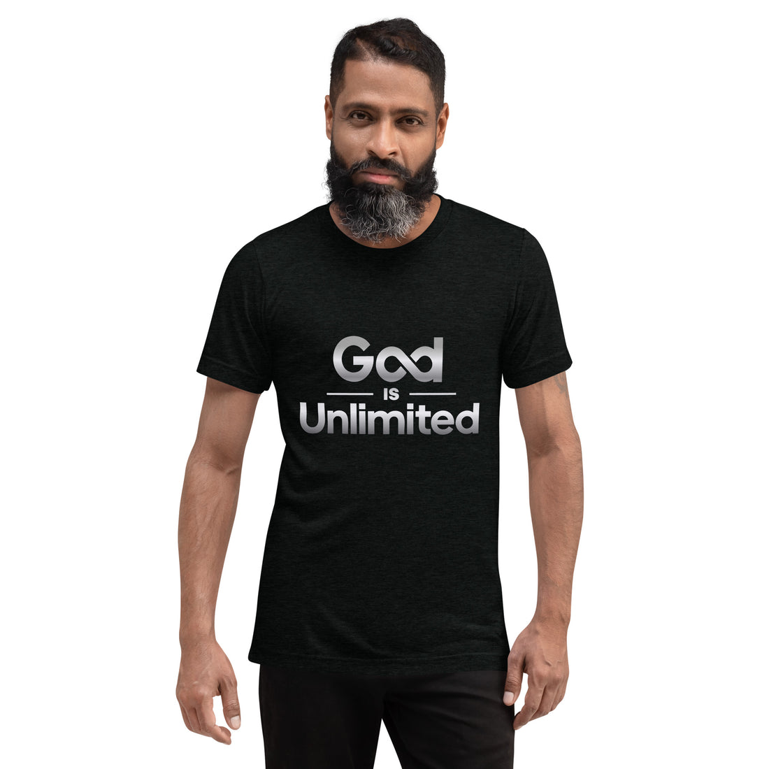 God is Unlimited Grey Unisex Short Sleeve T-Shirt